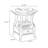 Modern Solid Wood End Table-181486124