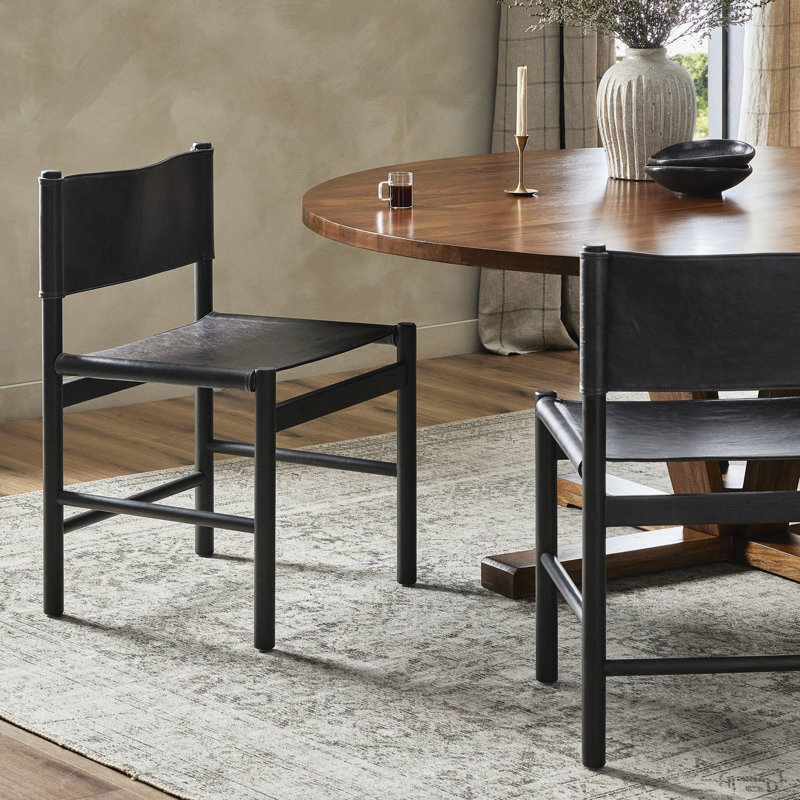 Kena Dining Chair-Vintage Natural, Sonoma Butterscotch Top Grain Leather, Vintage Natural