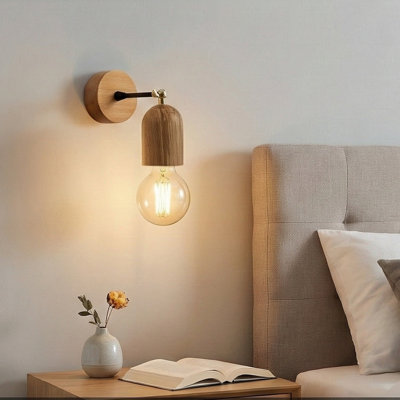 Applique murale en bois réglable 1 lumière