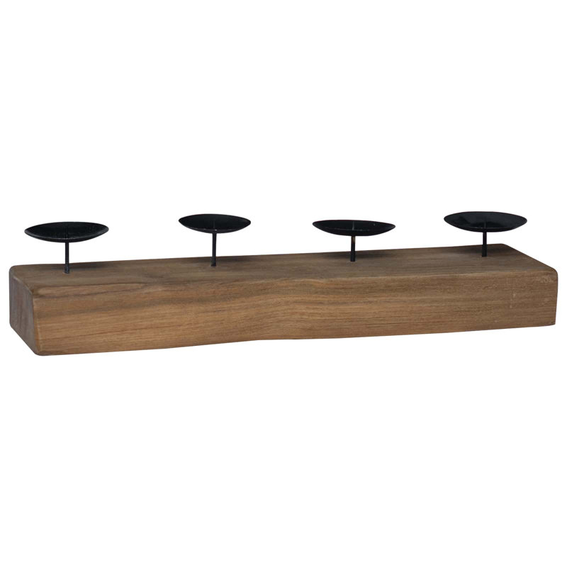Solid Wood Candelabra