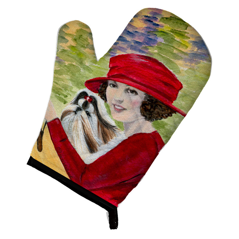 Caroline's Treasures Lady Conduite avec son gant Shih Tzu