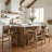 Modern Farmhouse Bar Stool - Upholstered Seat & Back With Solid Wood Frame-120542275
