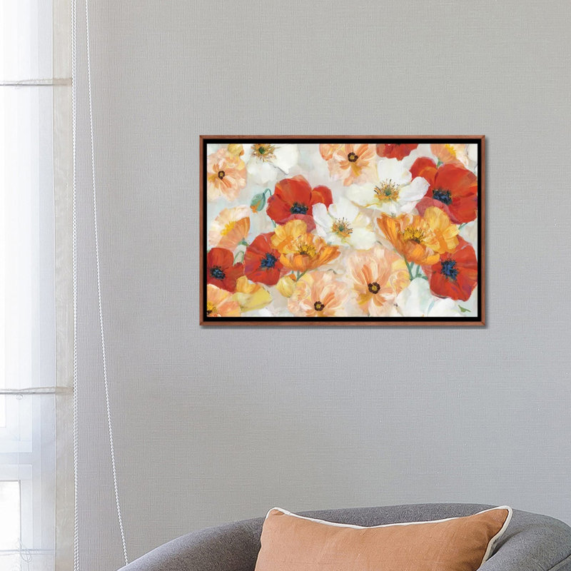 «Summer Spice» par Sally Swatland - reproduction d'art, Pas de tapis, H 18 po x l 26 po x P 1,5 po, Classic Wood Framed