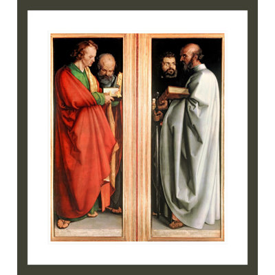 St. John with St. Peter and St. Paul with St. Mark by Albrecht Dürer -Framed Giclee Print
