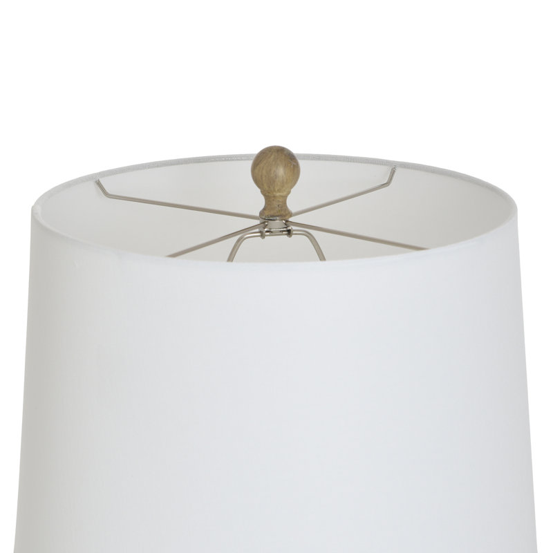 Seybert - Transitional Table Lamp - Amber Opulance - Shade, Off-White