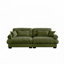 Causeuse en velours 93,7 po de large avec accoudoirs rembourrés et 2 coussins décoratifs en velours 93,7 po-2141180336