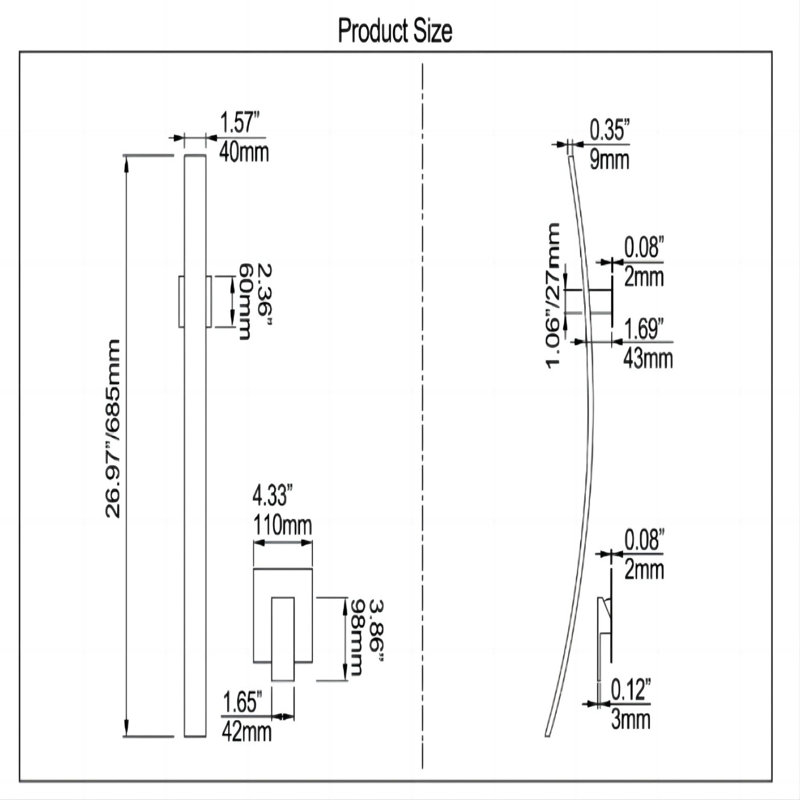 Mounting / Installation Required Bathroom Faucet, Matte Black