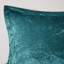 Literie pour lit simple avec édredon en velours - Diamant bleu sarcelle avec coussin décoratif Lavable à la machine, repassage à la vapeur pour un rembourrage luxueux et lavable-121168247-121168249