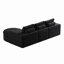 Canapé modulaire courbé en osier de 99 po avec méridienne Boneless, sans assemblage requis-1716948043