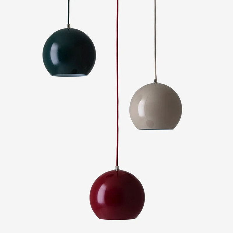 Luminaire suspendu dôme Barnsdale, Vert foncé, Vert foncé