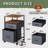  2-Drawer Rolling File Cabinet With Open Storage, Rustic Brown, Lightweight And Sturdy Office Storage Solution, 15.7"D X 15.4"W X 26.8"H, Ideal For Home Office