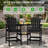 Wolak HDPE Outdoor Adirondack Chair Set With Detachable Tray-920299637