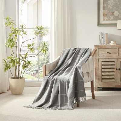 Cashmere-Like Throw (Windowpane) 50X60"