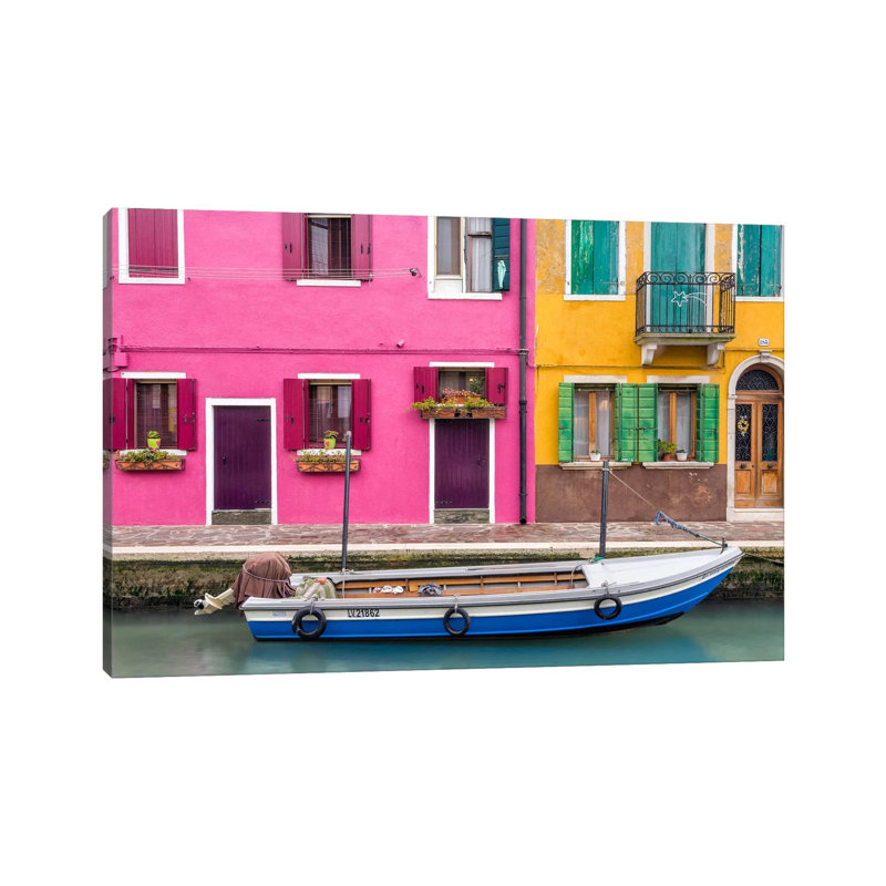 Great Parking Spot, Burano, Italy by Jim Nilsen - Wrapped Canvas Print, 66.04 cm H x 45.72 cm W x 3.175 cm D