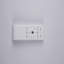 Ventilateur de plafond encastré carré en tissu 20 po Farmhouse