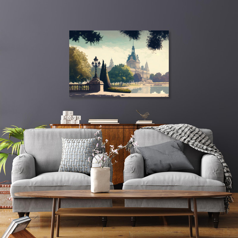 «Clausell Castle In Paris France», impression sur toile, H 16 po x l 20 po x P 1,25 po