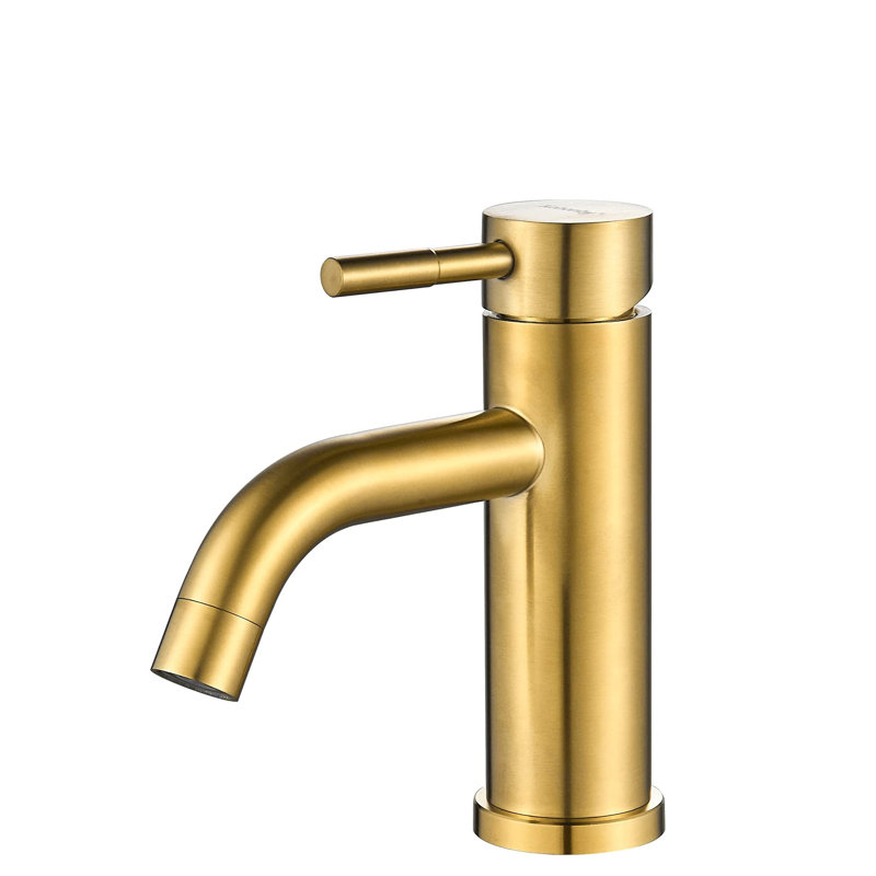 Single-handle Bathroom Faucet, Gold