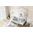 Twin House Bunk Bed With Slide And Storage Shelves, Solid Wood House Loft Bed With Window, Childlike Design, White-1618172387