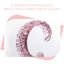 Une paire d'ornements modernes en cristal de luxe rose clair