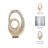 Haoyang Modern Gold Aluminum Abstract Sculpture - 20" Decorative Metal Accent for Home or Office