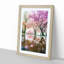 Reflection of the Pink Blossom Trees - Picture Frame Painting Print-55598132-55598133