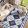 Machine Washable Rug with Rubber Backing for Living Room Oriental Non-Slip Area Rug Easy-Cleaning Vintage Floor Carpet for Bedroom Dining Room