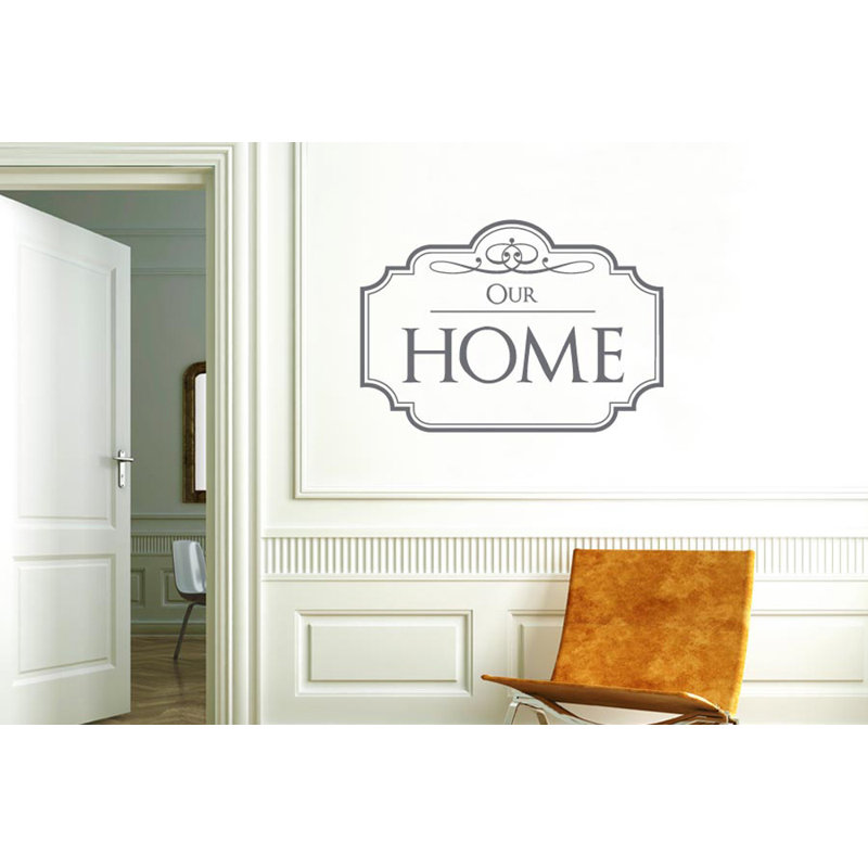 Non-Wall Damaging Wall Decal, Grey, Large