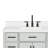 Tidworth 42'' Solid Wood Single Bathroom Vanity with 1.5'' White Quartz Top-68774413-102157594