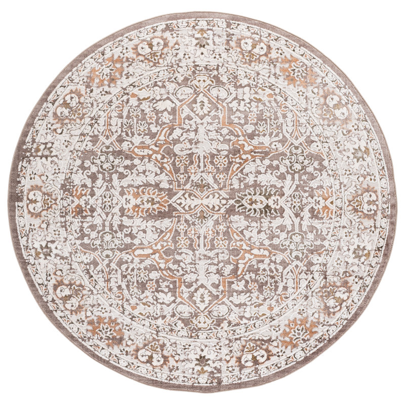 Leonette 512 Performance Oriental Rug, Round 6'7"
