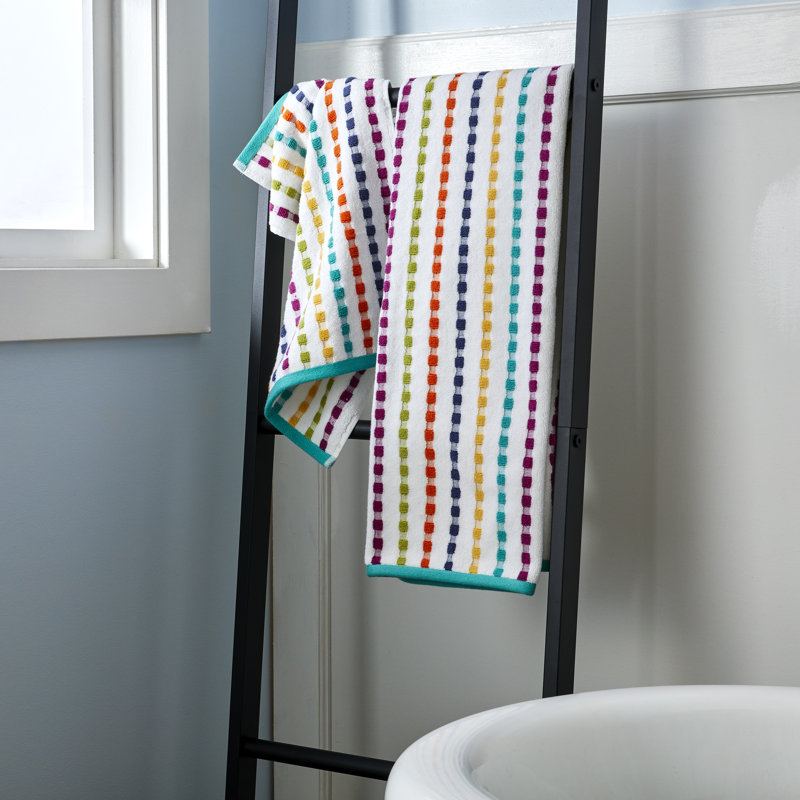 Small Colorful Cotton Jacquard Hand Towels Set
