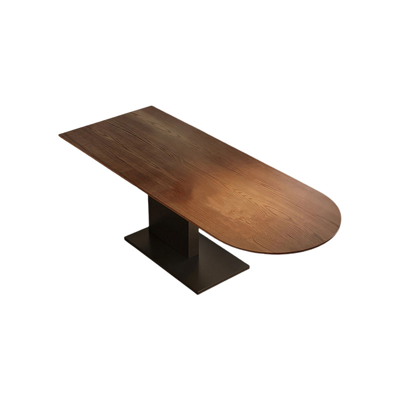 Table de salle à manger en bois massif noisette, H 29,53 po x L 70,87 po x l 31,5 po