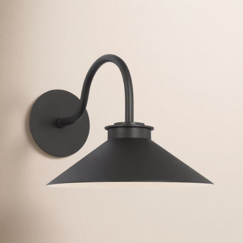 Abha Modern Barn Light Wall Lantern, 10.5" H x 12" W x 23" D