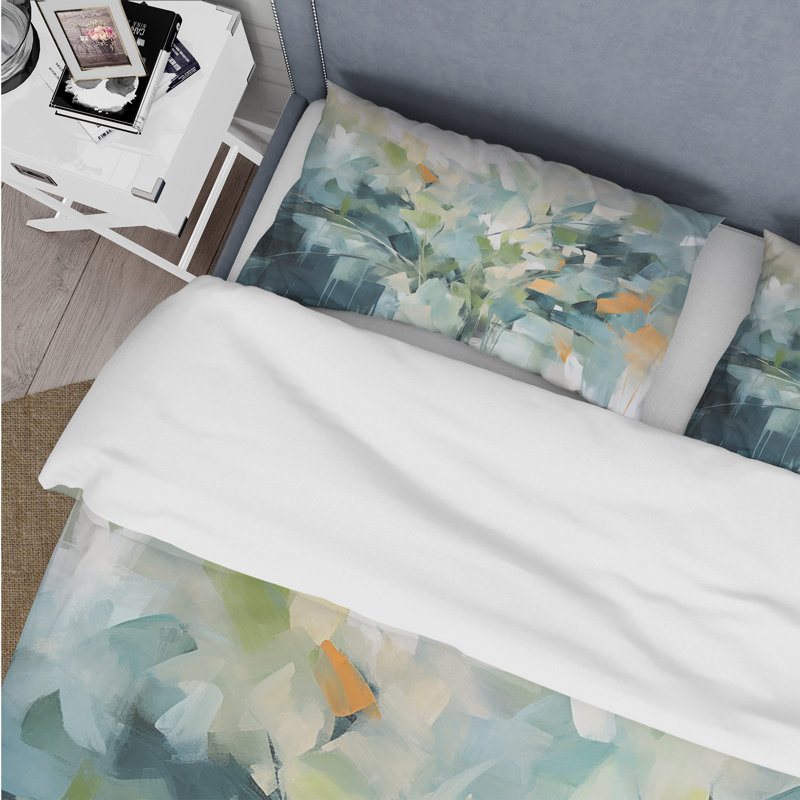 Ensemble de housse de couette Blue Botanical Garden III - Abstract Botanicals