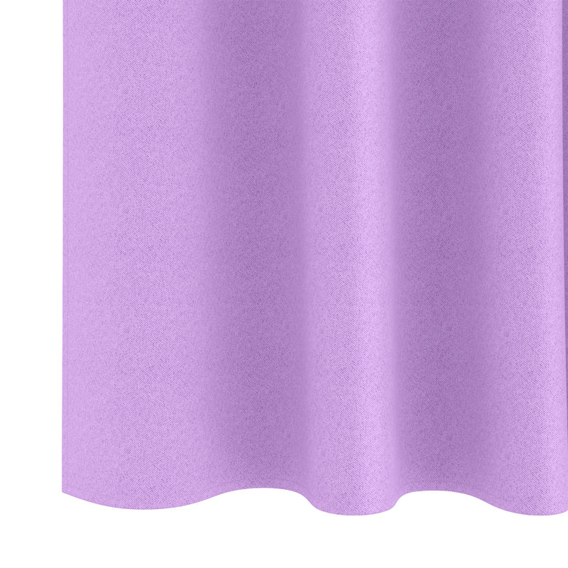 Curtains With Curtains 2 Pcs Polyester, 140cm Width x 140cm Drop, Purple
