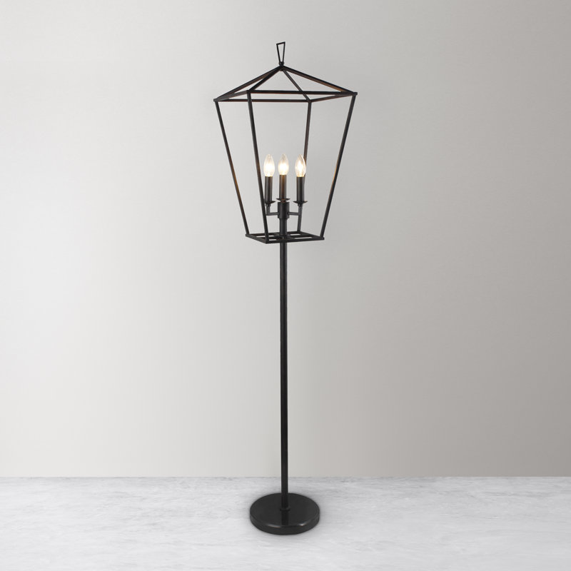 Belicia 64'' Aged Iron Novelty Floor Lamp