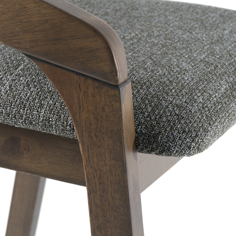 Tabouret de comptoir rembourré 27,36 po Piera, Wengé