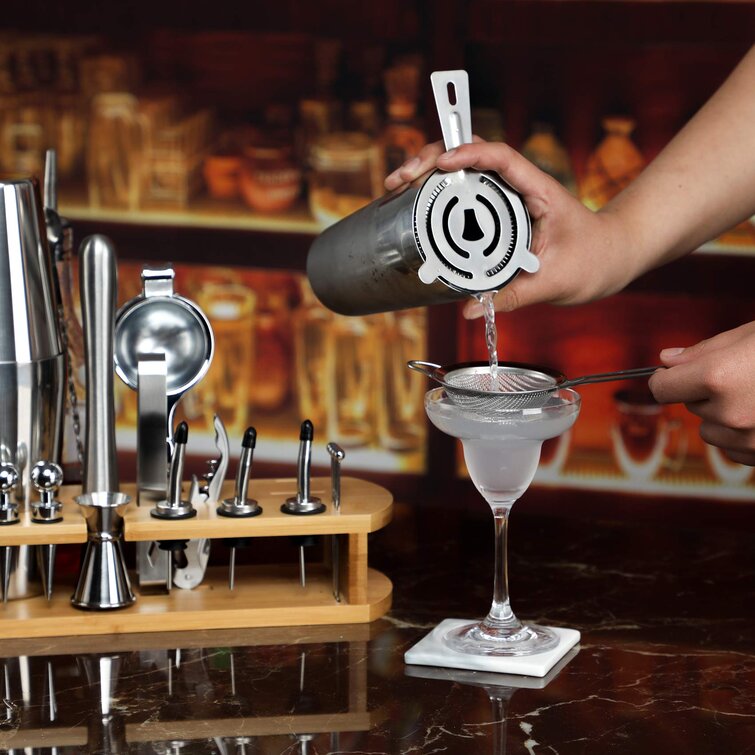 Prep & Savour Aysiah 6-piece Cocktail Shaker Set Bartender Kit