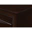 Commode 5 tiroirs contemporaine en bois massif brun et élégance fonctionnelle moderne