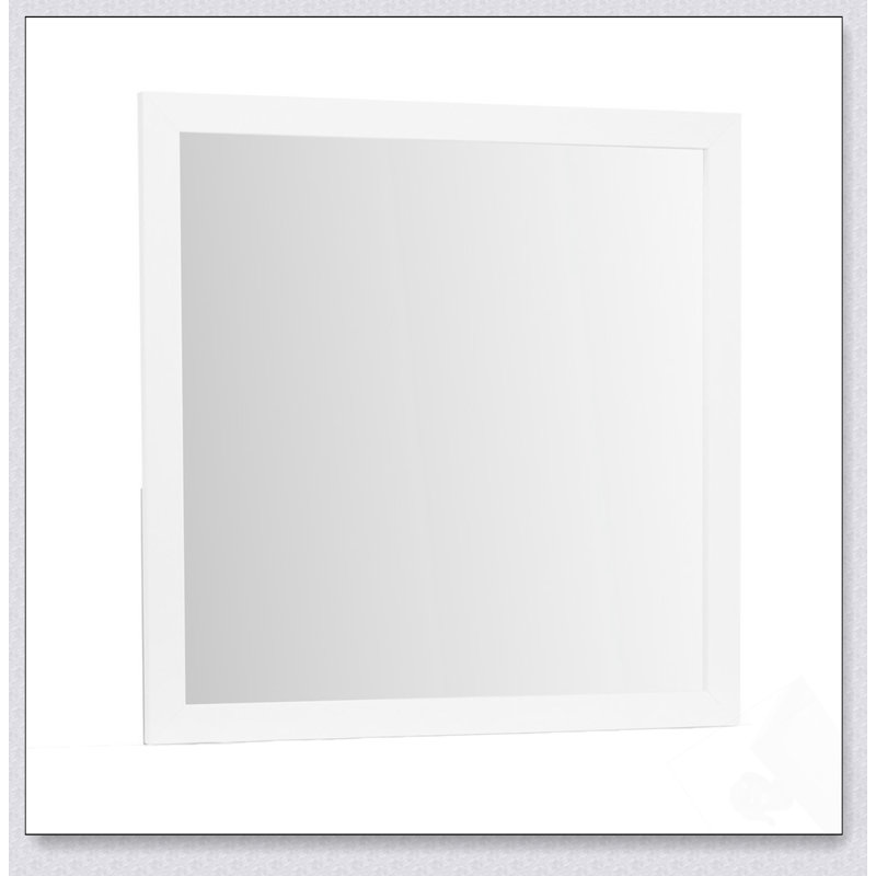 Miroir contemporain blanc OMODA au design épuré et à la fabrication durable, parfait pour les espaces modernes et traditionnels.