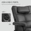 Massage Recliner Chair with Ottoman Set-1741921233