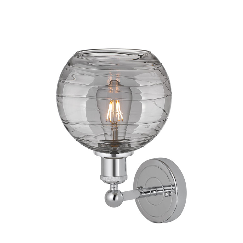 Plafonnier semi-encastré 1 lumière 8SM, Chrome poli