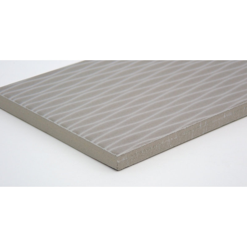 Motif II™ 4" x 12" Ceramic Patterned Tile, Taupe