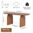 70.9 Inch Farmhouse Dining Table, Solid Wood Rustic Kitchen Table, Large Wooden Rectangular Dinner Table for Dining Room, Home Office, Living Room Furniture, Easy Assembly