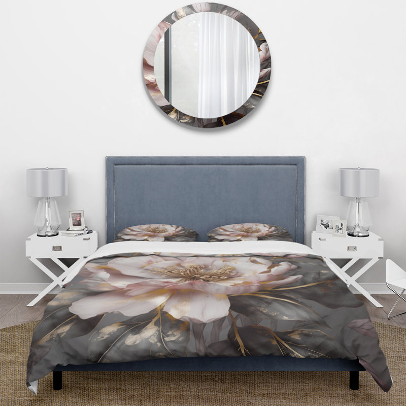 Ensemble de housse de couette en microfibre / polyester , Housse de couette pour grand lit et 2 taies décor