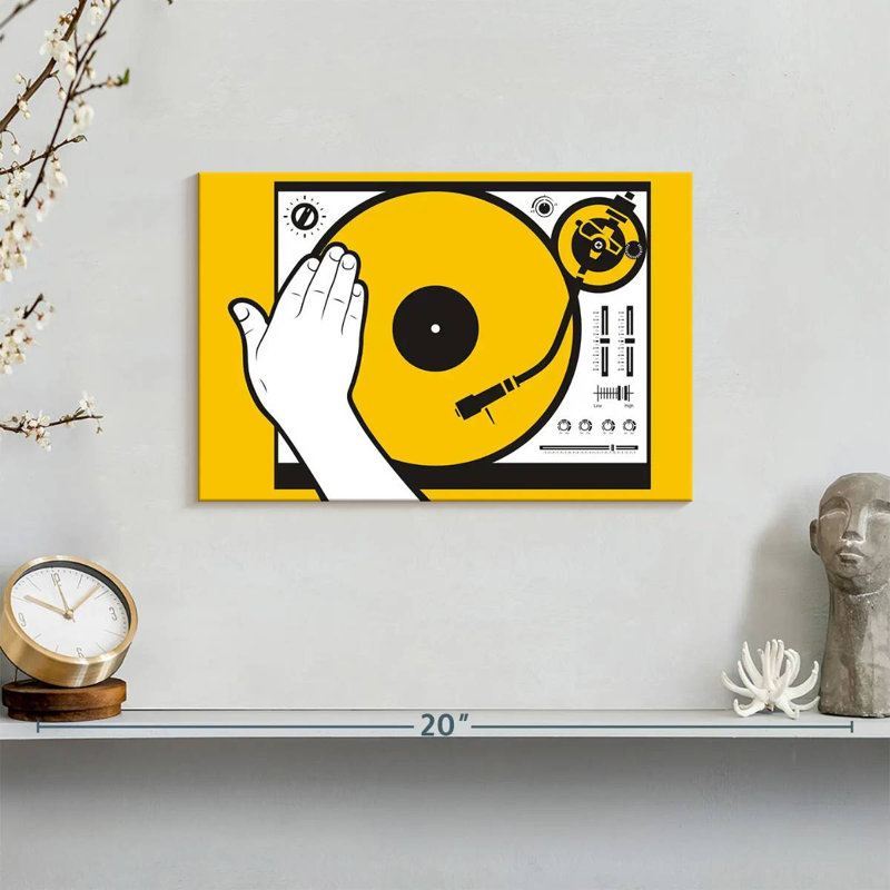 Abarca DJ Vinyl Scratch, 8" H x 12" W