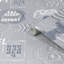Fresco Game Over Grey & Navy Wallpaper
