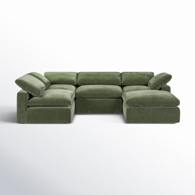 Wonardo Upholstered U-Shaped Sectional Reversible