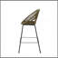 Tabouret de bar d'extérieur vert Ferrara, ensemble de 2