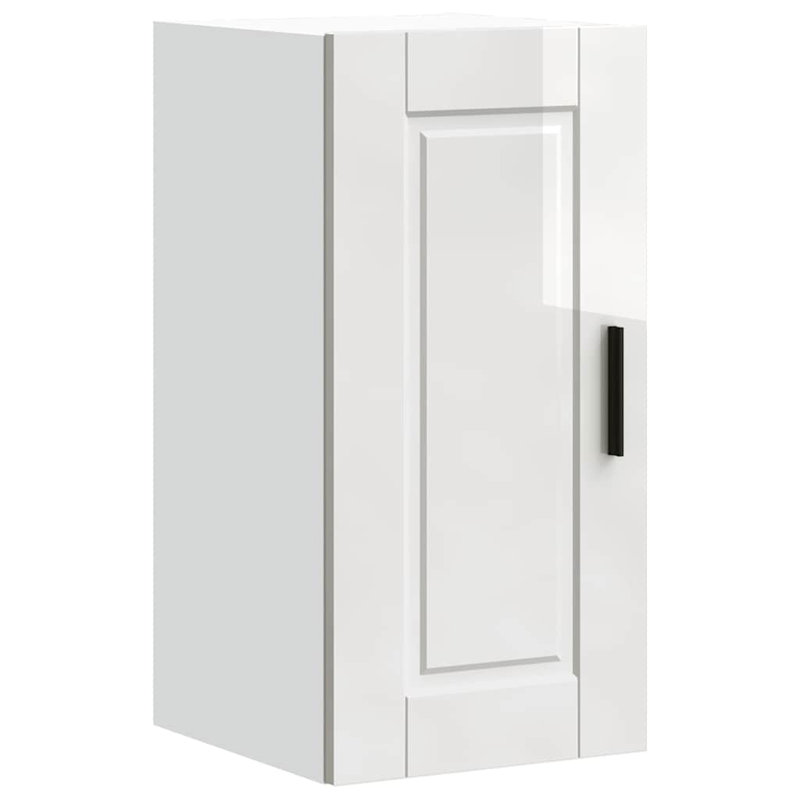 vidaXL Kitchen Wall Cabinet Engineered Wood Standard, high gloss white
