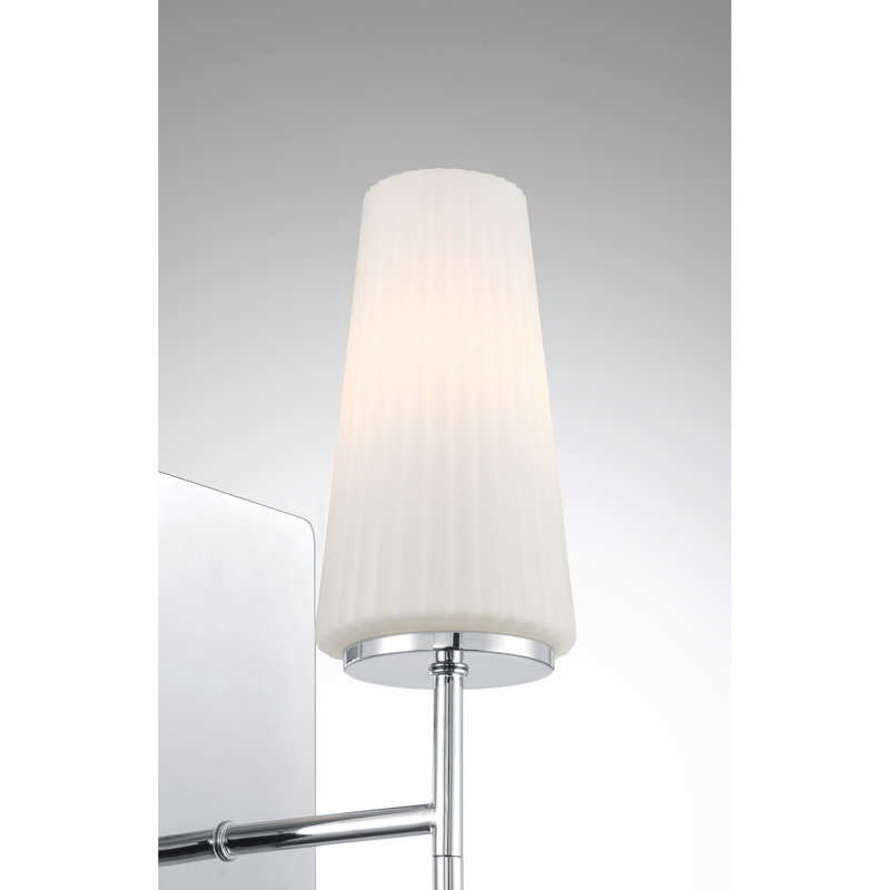 River 1-Light Wall Sconce in Chrome, Chrome